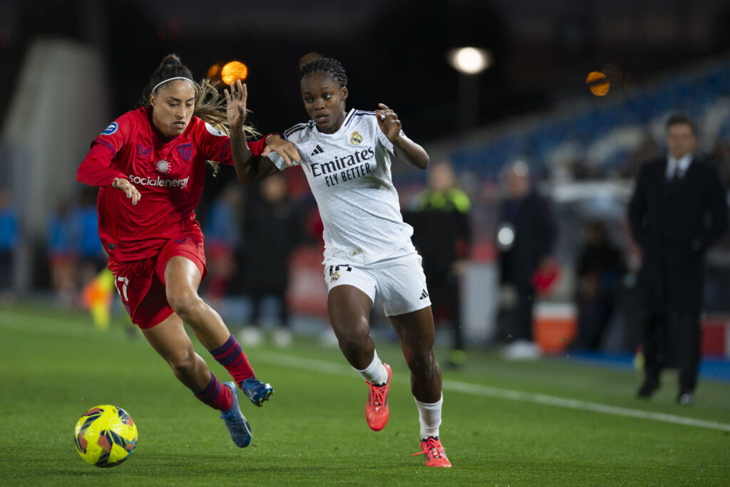 Linda Caicedo en el Real Madrid Femenino vs Sevilla